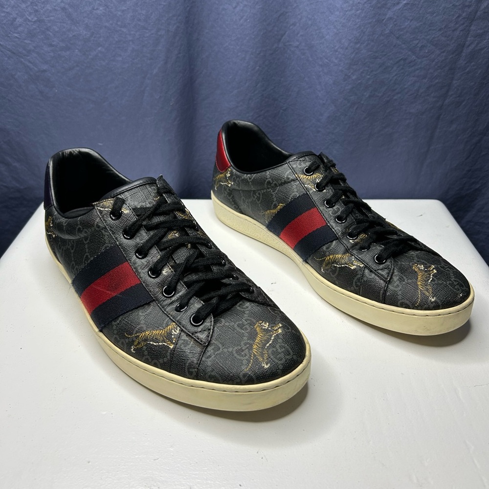 Gucci Ace Low Tiger GG Supreme Sneaker